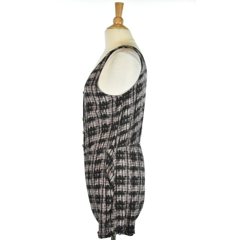 Mono B Shorts Romper With Buttons - image 2